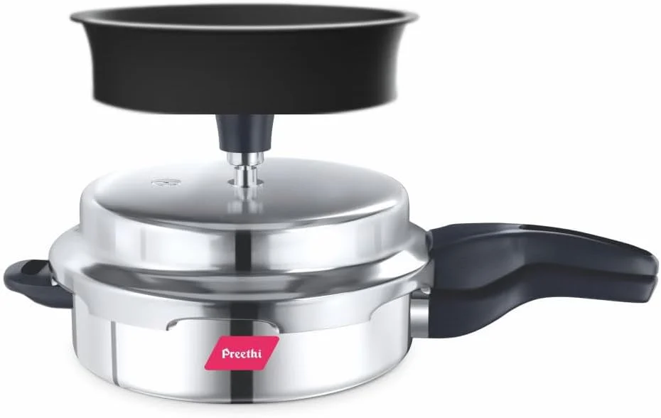 زودپز پریتی استیل با درب بیرونی 3 لیتری به همراه محافظ پاشش (کف القایی)