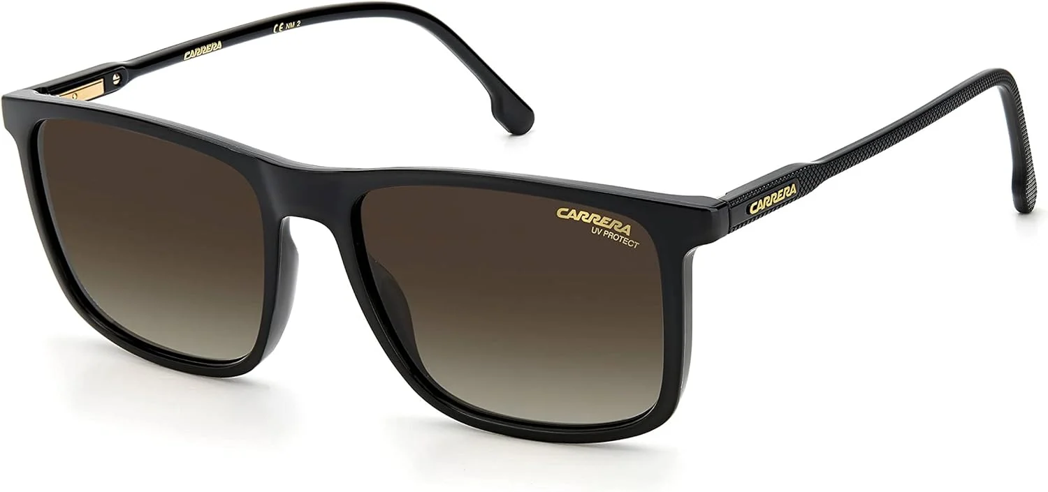 عینک آفتابی ویفرر Carrera، مشکی با لنزهای قهوه ای градиент مدل CARRERA 231/S R60 HA، سایز لنز 55 میلی متر