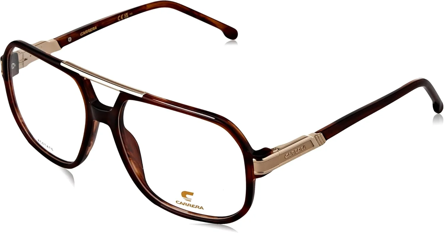 عینک آفتابی مردانه Carrera Unisex Vista 1134 Ex4 57/16/145، قهوه ای شاخ گاوی EX4/16، 57