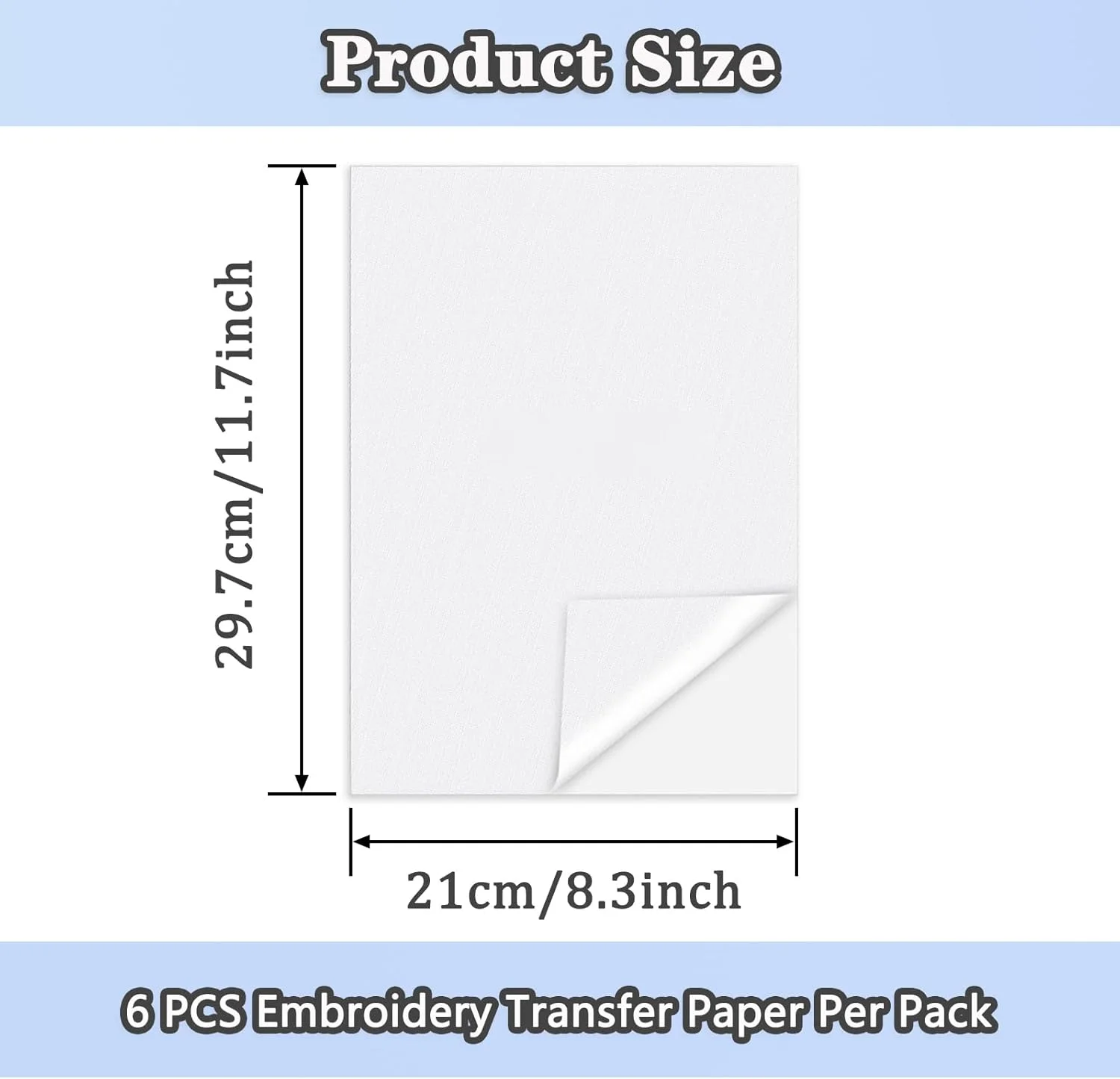 تثبیت کننده گلدوزی چسبی محلول در آب، 8.3"X11.7" تثبیت کننده محلول در آب برای گلدوزی، تثبیت کننده های گلدوزی با وزن متوسط، تثبیت کننده کاغذی قابل چاپ برای گلدوزی دستی و ماشینی - 6 عدد تثبیت کننده گلدوزی چسبی محلول در آب، 8.3"X11.7" تثبیت کننده محلول در آب برای گلدوزی، تثبیت کننده های گلدوزی با وزن متوسط، تثبیت کننده کاغذی قابل چاپ برای گلدوزی دستی و ماشینی - 6 عدد