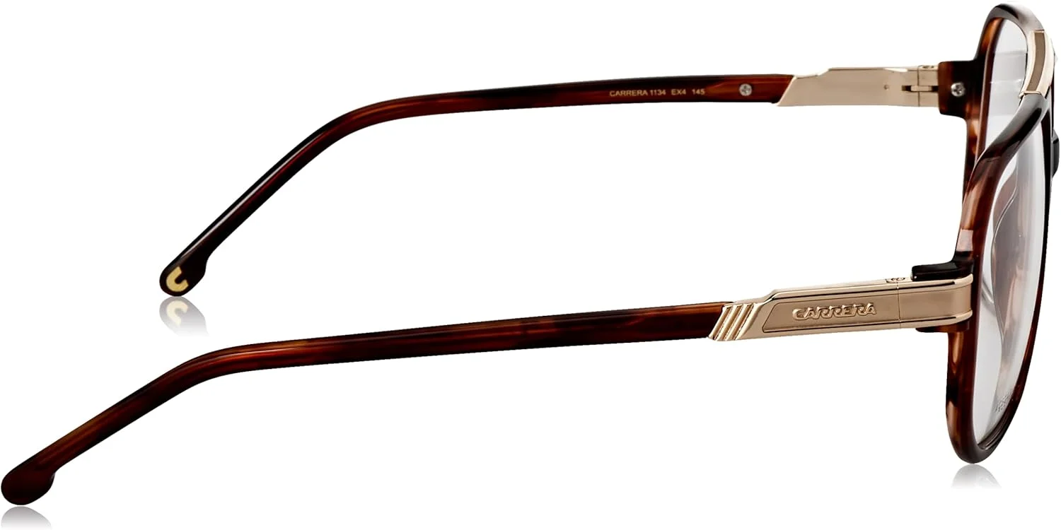 عینک آفتابی مردانه Carrera Unisex Vista 1134 Ex4 57/16/145، قهوه ای شاخ گاوی EX4/16، 57
