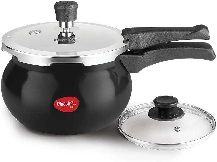 دیگ زودپز دستی 3 لیتری پیجن با پوشش تیتانیوم آنادایز سخت - مشکی