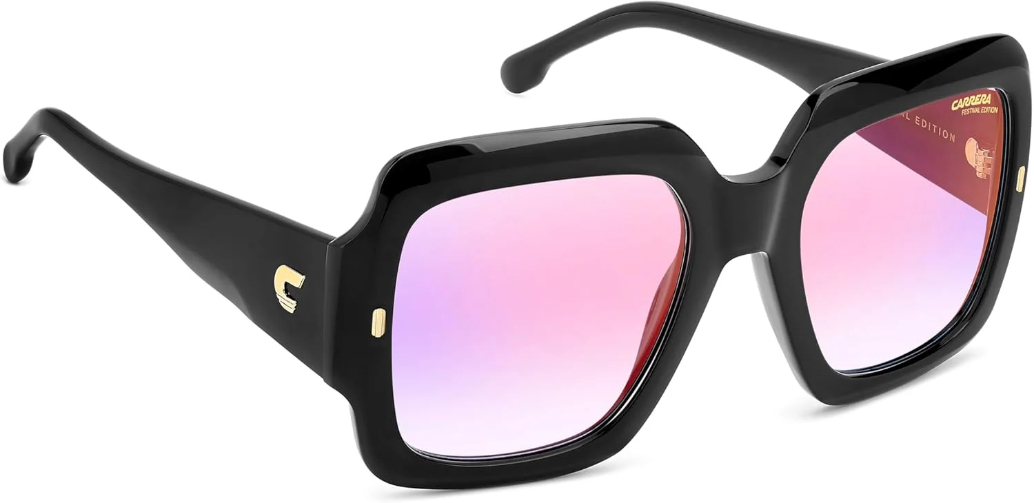 عینک آفتابی زنانه CARRERA CARRERA 3004/S با فریم مربعی، سایز 54 میلی متر، مشکی