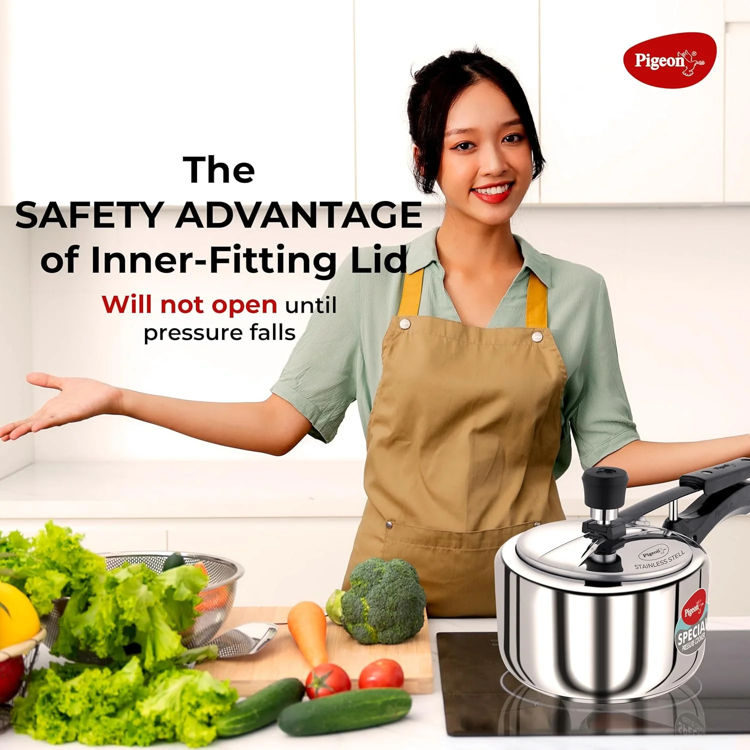 زودپز 2 لیتری استیل Pigeon by Stovekraft با درب داخلی و پایه القایی (نقره ای) دارای گواهینامه BIS زودپز 2 لیتری استیل Pigeon by Stovekraft با درب داخلی و پایه القایی (نقره ای) دارای گواهینامه BIS