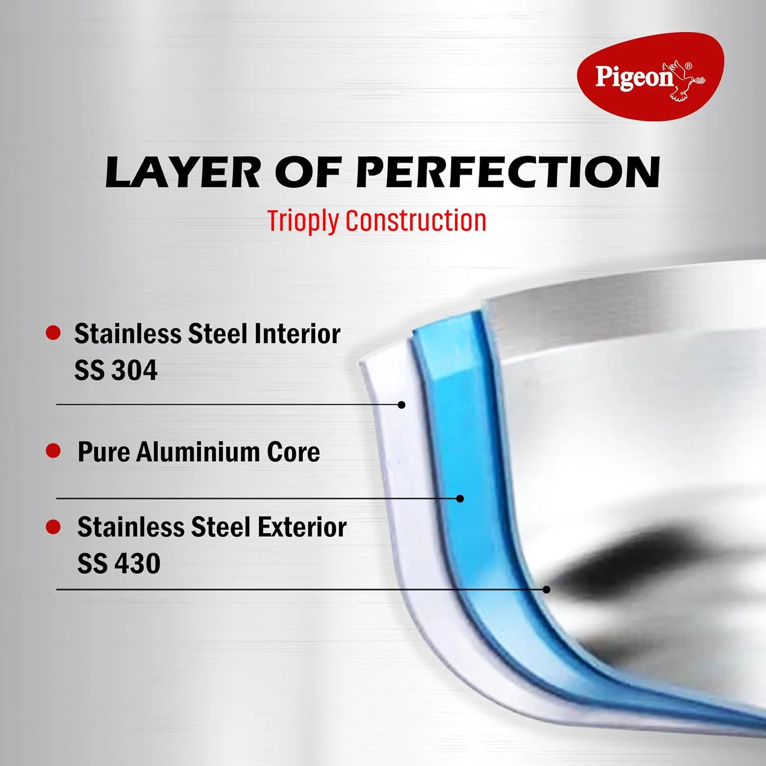 زودپز 3.5 لیتری پیجن بای استووکرافت مدل Elite Shine با بدنه سه لایه، درب خارجی، سازگار با اجاق گاز و اجاق القایی با توزیع یکنواخت حرارت برای پخت یکدست (استیل ضد زنگ، نقره ای) زودپز 3.5 لیتری پیجن بای استووکرافت مدل Elite Shine با بدنه سه لایه، درب خارجی، سازگار با اجاق گاز و اجاق القایی با توزیع یکنواخت حرارت برای پخت یکدست (استیل ضد زنگ، نقره ای)