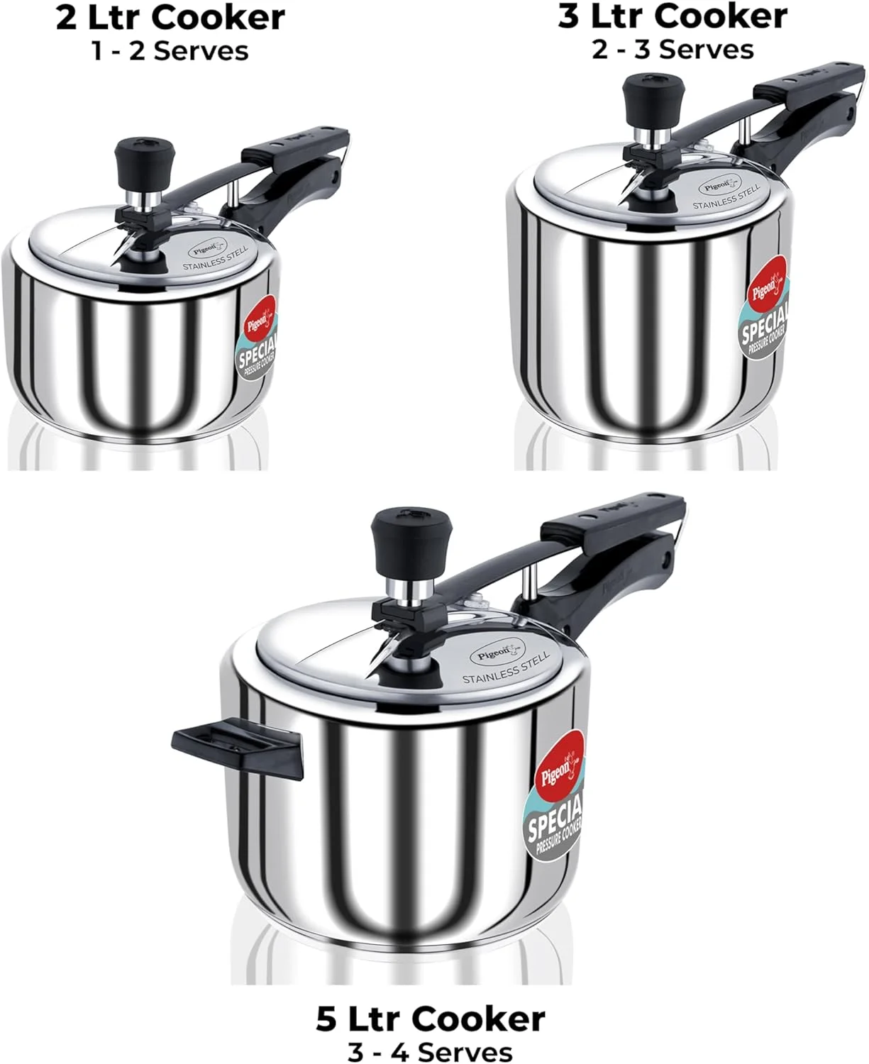 زودپز 2 لیتری استیل Pigeon by Stovekraft با درب داخلی و پایه القایی (نقره ای) دارای گواهینامه BIS زودپز 2 لیتری استیل Pigeon by Stovekraft با درب داخلی و پایه القایی (نقره ای) دارای گواهینامه BIS