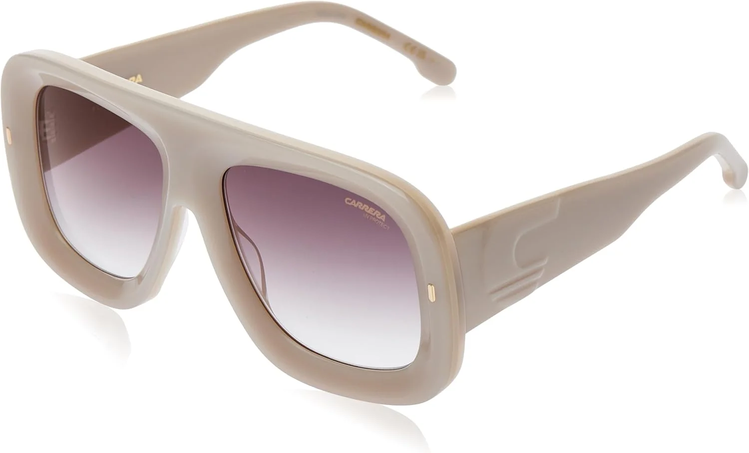 عینک آفتابی زنانه کررا FLAGLAB 18 SZJ/YK عاجی استاندارد