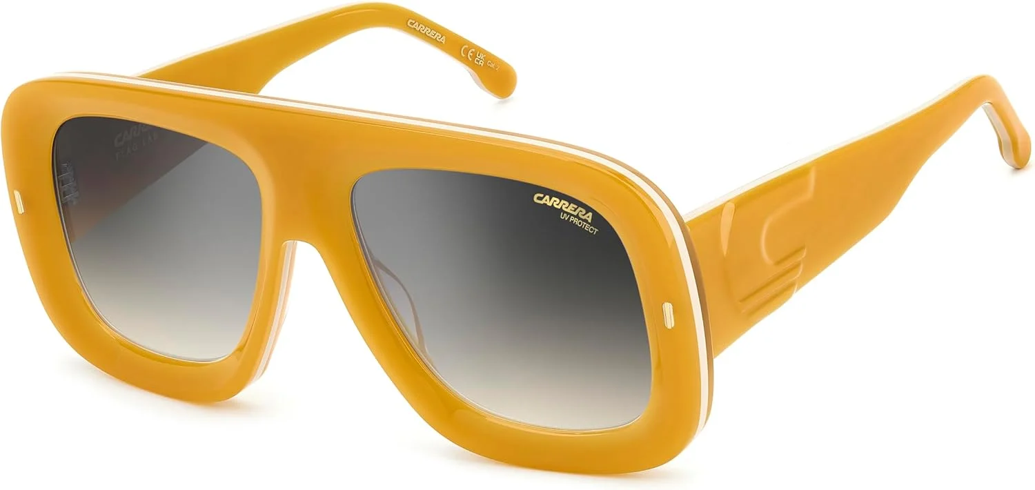 عینک آفتابی زنانه Carrera FLAGLAB 18 001/IC طلایی زرد، استاندارد