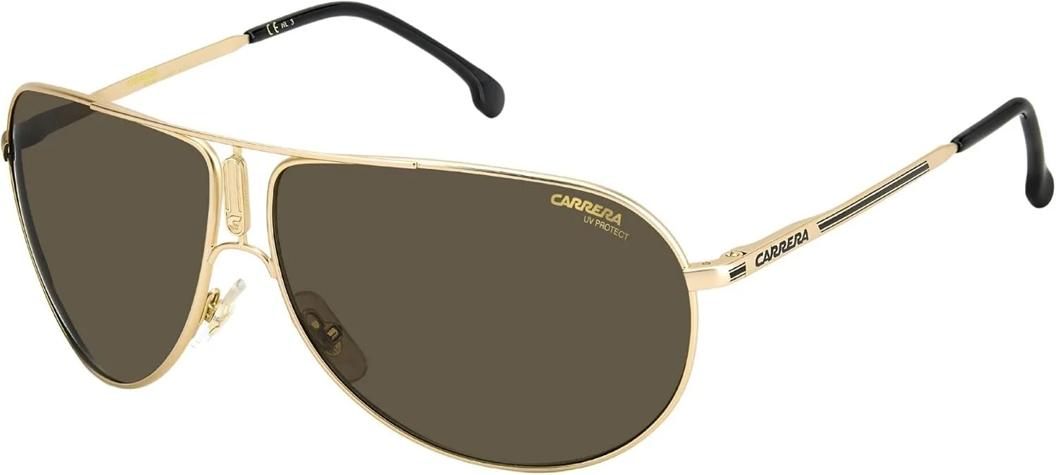 عینک آفتابی унисекс CARRERA GIPSY65، طلایی مات، 64