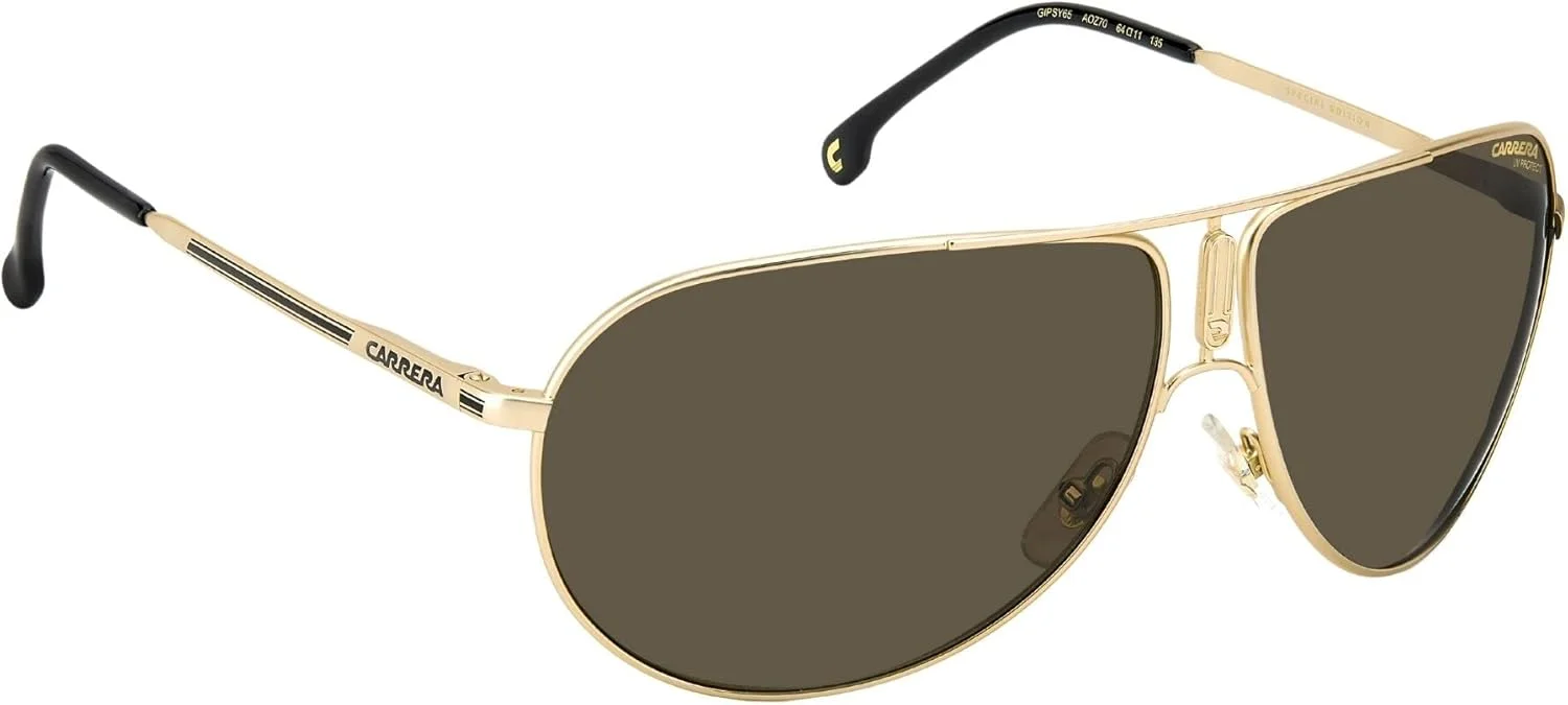 عینک آفتابی унисекс CARRERA GIPSY65، طلایی مات، 64