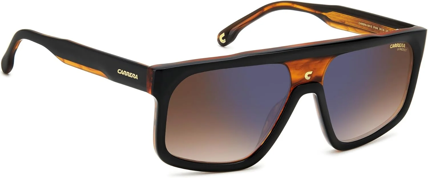 عینک آفتابی CARRERA مدل CARRERA 1061/S مشکی هورن 59/16/145 یونیسکس