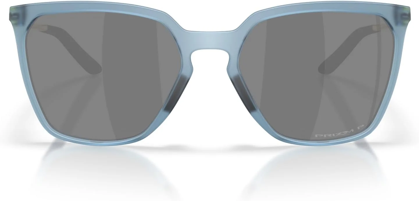 عینک آفتابی زنانه Oakley مدل OO9480 Sielo، مستطیلی مربعی، رنگ Abyss مات شفاف/ لنز مشکی Prizm پلاریزه، سایز 57 میلی‌متر