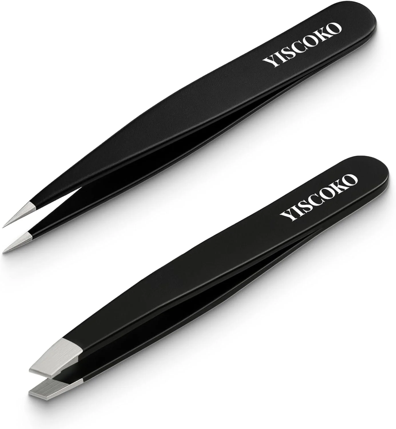 موچین حرفه ای موهای صورت YISCOKO موچین ابرو استیل ضد زنگ (2 عدد، مشکی) موچین حرفه ای موهای صورت YISCOKO موچین ابرو استیل ضد زنگ (2 عدد، مشکی)