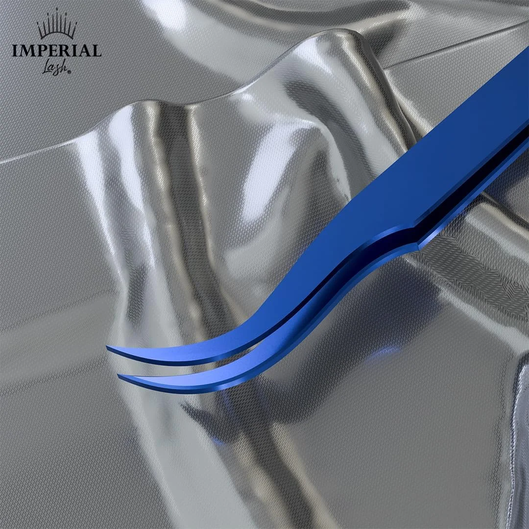 موچین استیل ضد زنگ حرفه ای مژه موچین حرفه ای Vetus اصلی خمیده مدل MSC-15 توسط Imperial Lash ltd (آبی) موچین استیل ضد زنگ حرفه ای مژه موچین حرفه ای Vetus اصلی خمیده مدل MSC-15 توسط Imperial Lash ltd (آبی)