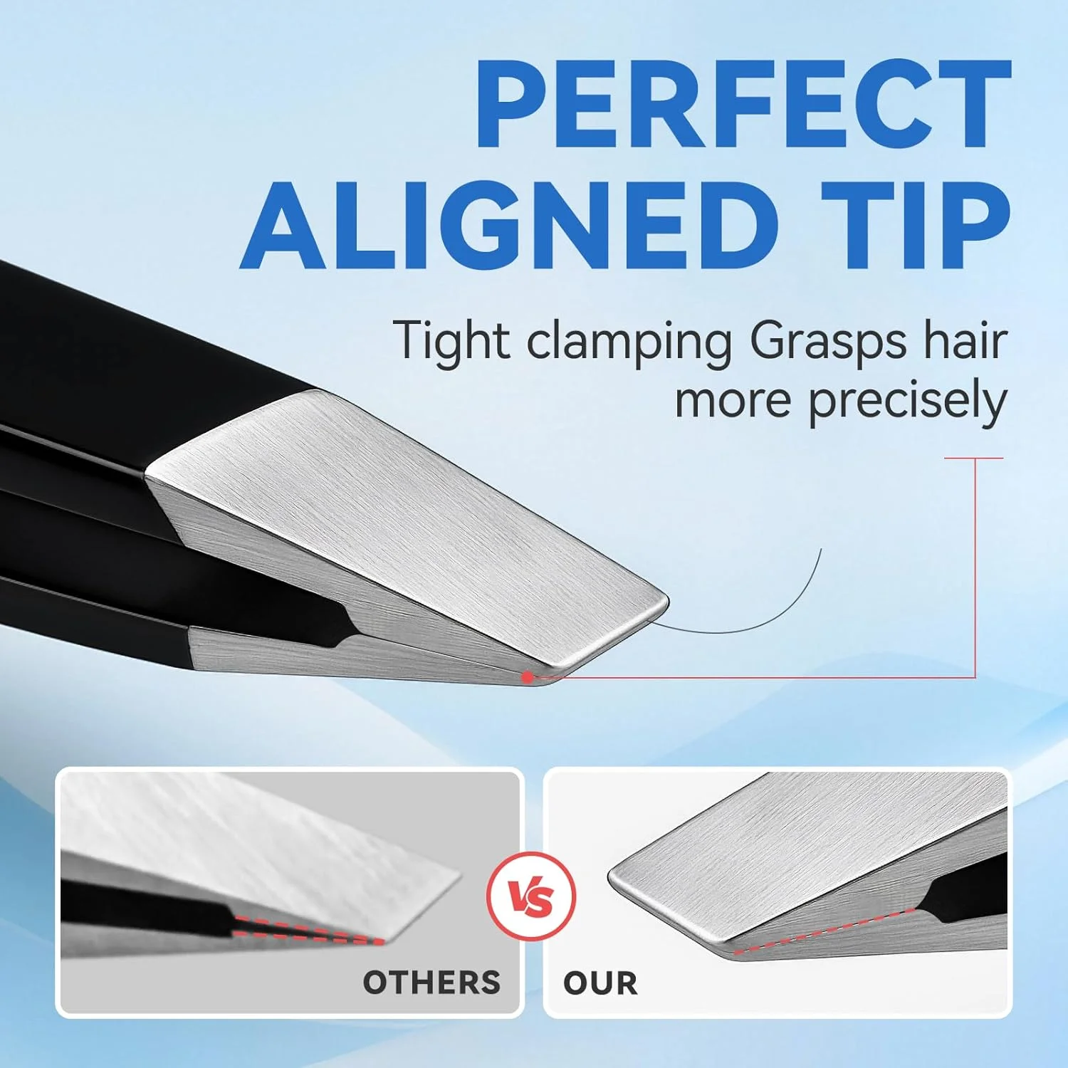 موچین حرفه ای موهای صورت YISCOKO موچین ابرو استیل ضد زنگ (2 عدد، مشکی) موچین حرفه ای موهای صورت YISCOKO موچین ابرو استیل ضد زنگ (2 عدد، مشکی)