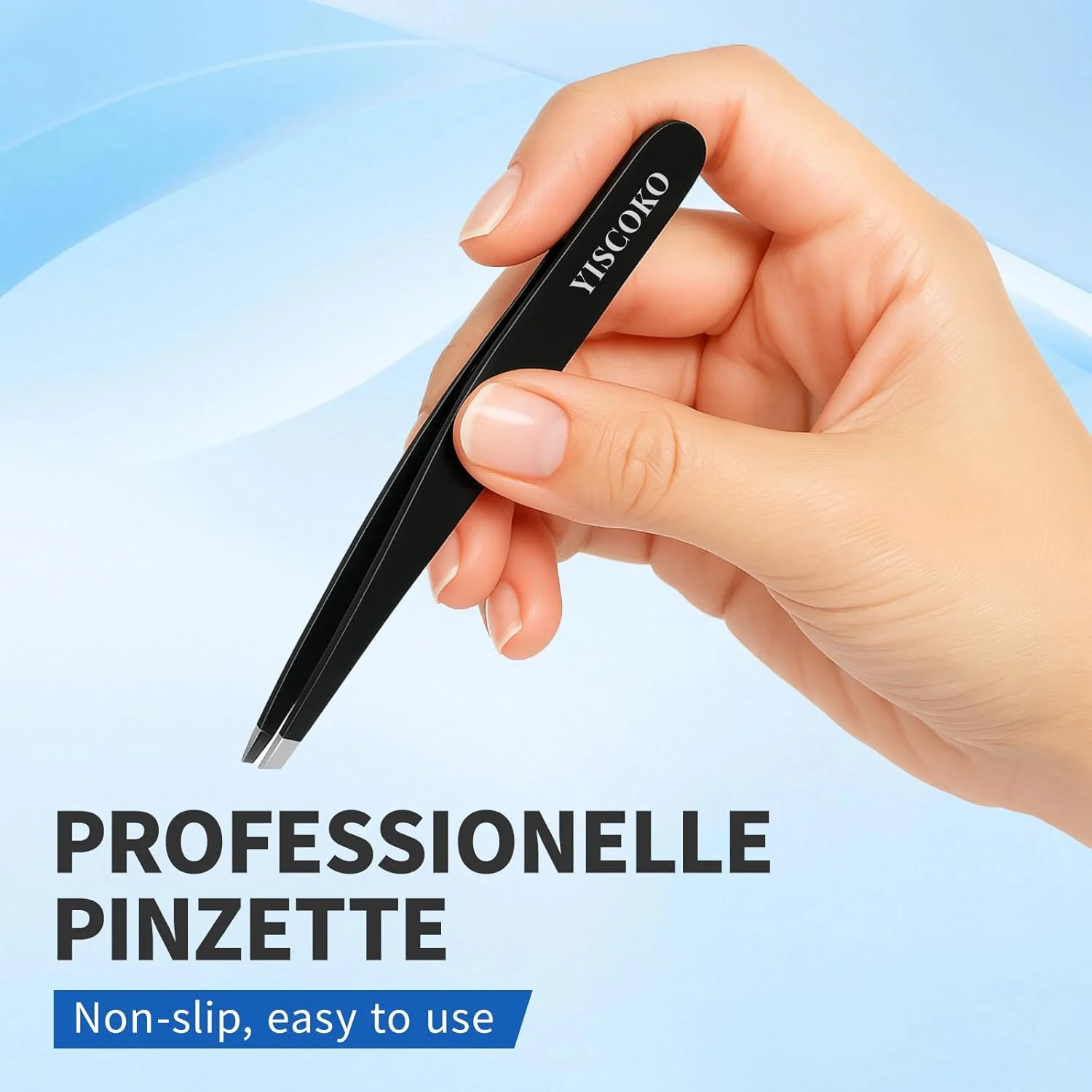 موچین حرفه ای موهای صورت YISCOKO موچین ابرو استیل ضد زنگ (2 عدد، مشکی) موچین حرفه ای موهای صورت YISCOKO موچین ابرو استیل ضد زنگ (2 عدد، مشکی)