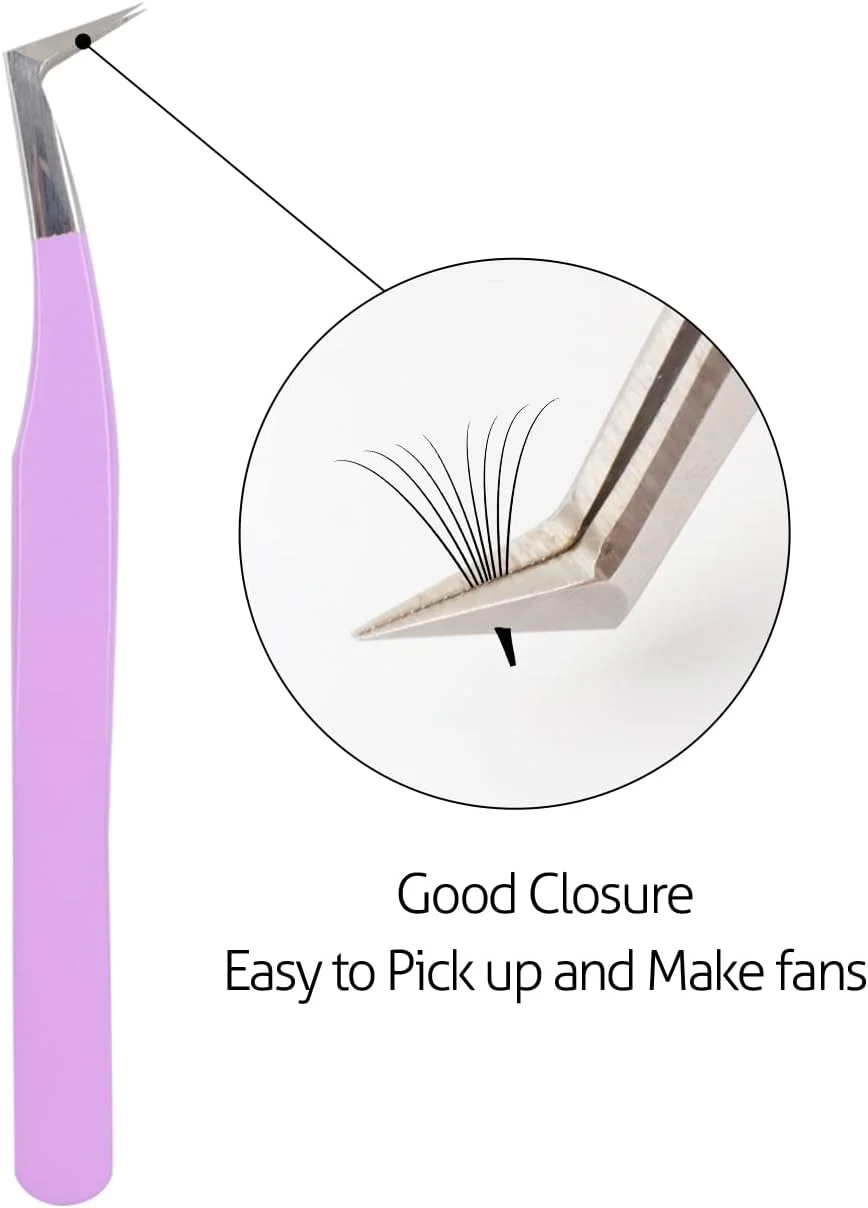 موچین مژه VAVALASH برای اکستنشن مژه، موچین الماسه برای ایجاد مژه های والیوم و کلاسیک، موچین حرفه ای اکستنشن مژه، 1 عدد موچین تکی (بنفش، موچین والیوم بوت) موچین مژه VAVALASH برای اکستنشن مژه، موچین الماسه برای ایجاد مژه های والیوم و کلاسیک، موچین حرفه ای اکستنشن مژه، 1 عدد موچین تکی (بنفش، موچین والیوم بوت)