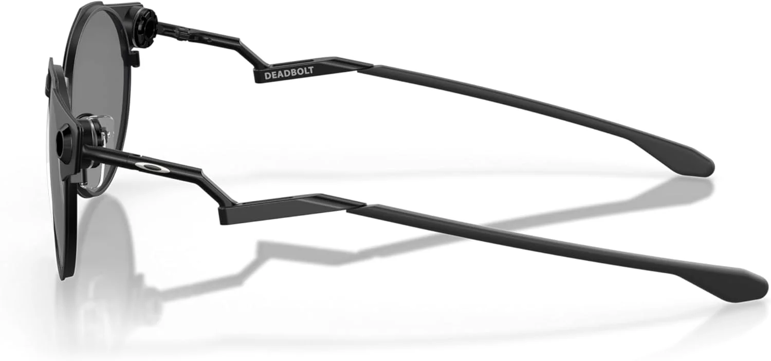 عینک آفتابی مردانه اوکلی مدل Oo6046 Deadbolt Titanium با فریم گرد