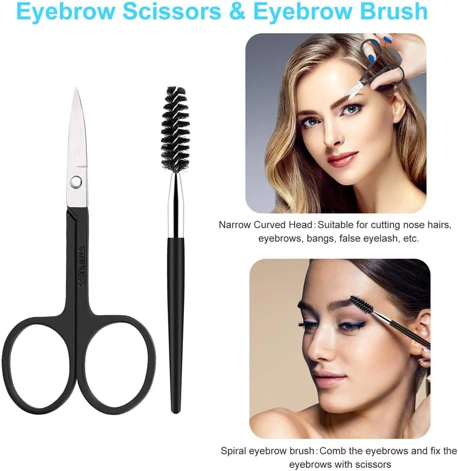 ست موچین حرفه ای 6 عددی UUBAAR - ست موچین دقیق استیل ضد زنگ برای ابرو، موهای صورت، موهای زیر پوستی و برداشتن خرده ها به همراه کیف مسافرتی (مشکی) ست موچین حرفه ای 6 عددی UUBAAR - ست موچین دقیق استیل ضد زنگ برای ابرو، موهای صورت، موهای زیر پوستی و برداشتن خرده ها به همراه کیف مسافرتی (مشکی)