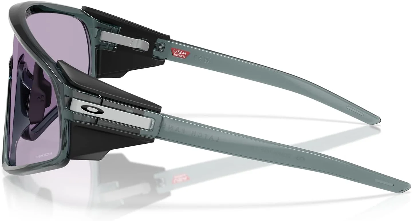 عینک آفتابی مستطیلی یونیسکس اوکلی، مشکی کریستالی/پریزم اسلیت، 35 میلیمتر عینک آفتابی مستطیلی یونیسکس اوکلی، مشکی کریستالی/پریزم اسلیت، 35 میلیمتر