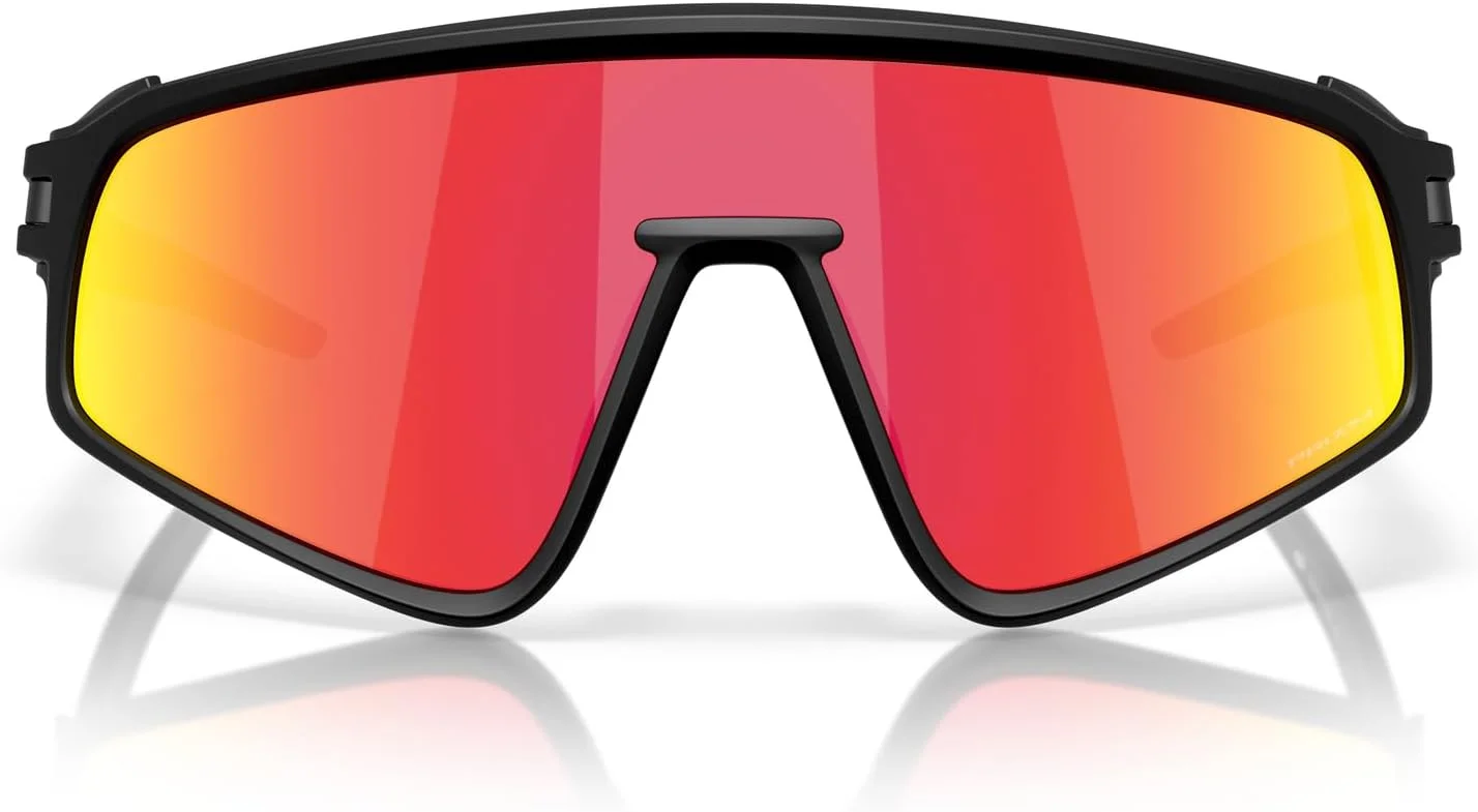 عینک آفتابی مستطیلی یونی‌سکس اوکلی، مشکی مات/پریزم روبی، 35 میلی‌متر