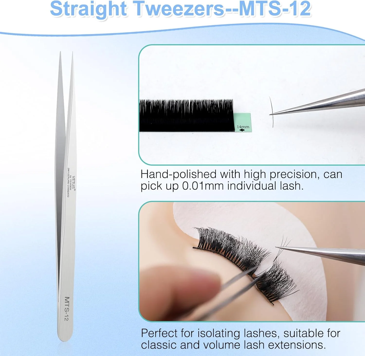 موچین حرفه ای Obeyalash - 2 عدد موچین نوک تیز استیل ضد زنگ نقره ای طرح دلفین برای مژه، طراحی ناخن و ساخت جواهرات موچین حرفه ای Obeyalash - 2 عدد موچین نوک تیز استیل ضد زنگ نقره ای طرح دلفین برای مژه، طراحی ناخن و ساخت جواهرات