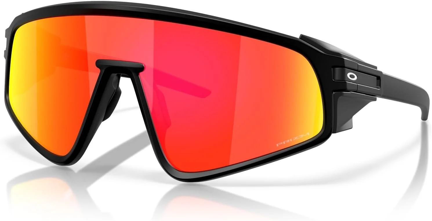 عینک آفتابی مستطیلی یونیسکس اوکلی، مشکی مات/پریزم روبی، 35 میلیمتر عینک آفتابی مستطیلی یونیسکس اوکلی، مشکی مات/پریزم روبی، 35 میلیمتر