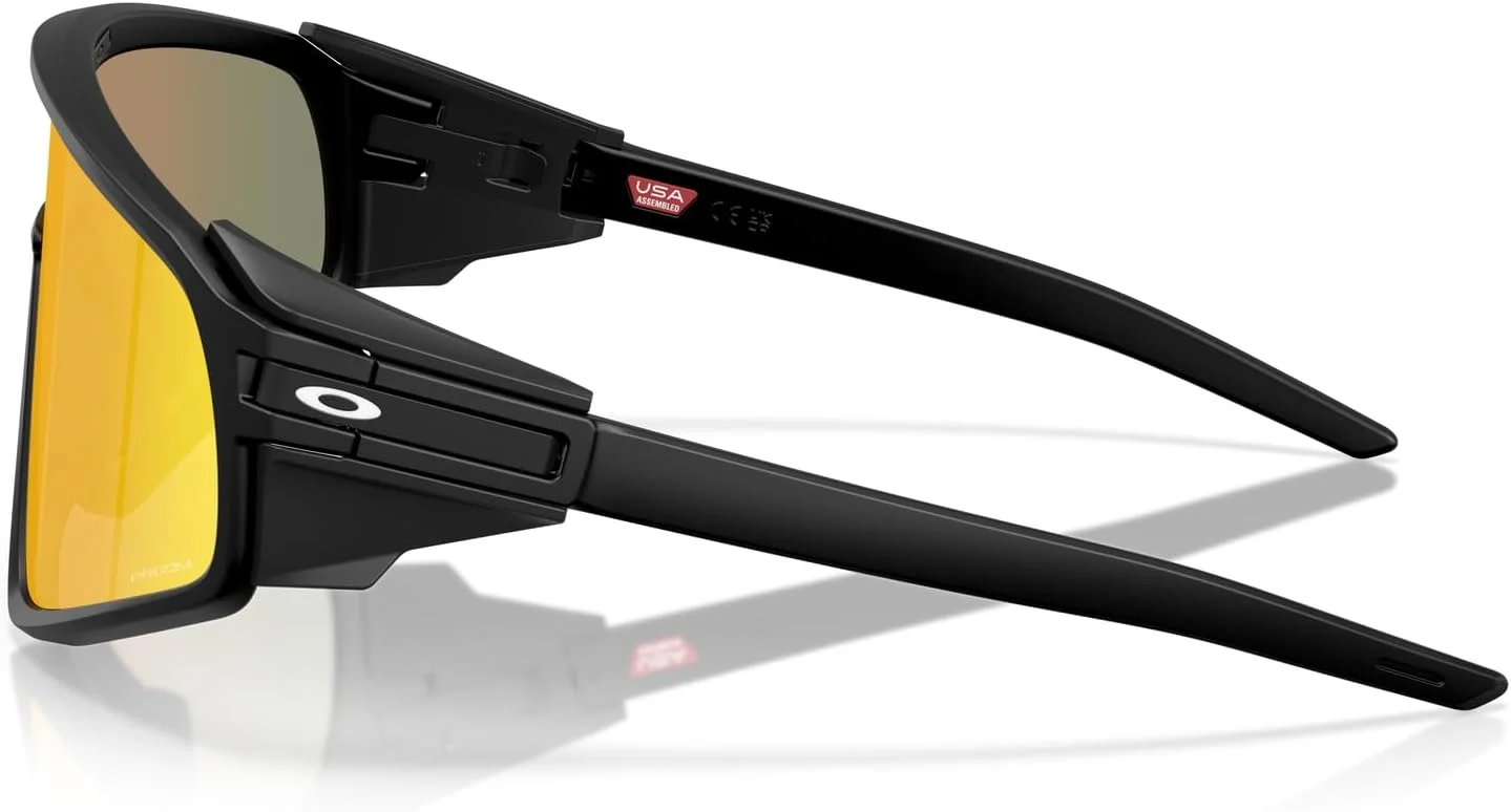 عینک آفتابی مستطیلی یونیسکس اوکلی، مشکی مات/پریزم روبی، 35 میلیمتر عینک آفتابی مستطیلی یونیسکس اوکلی، مشکی مات/پریزم روبی، 35 میلیمتر