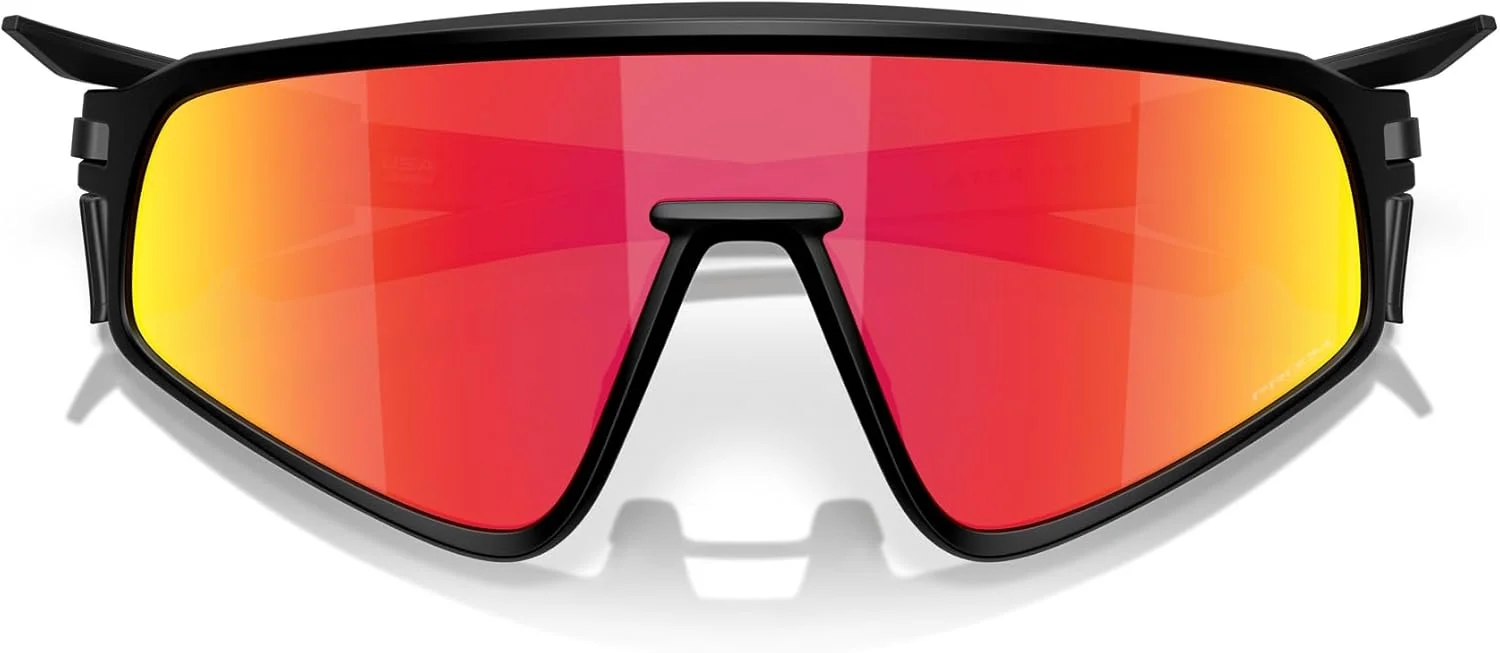 عینک آفتابی مستطیلی یونیسکس اوکلی، مشکی مات/پریزم روبی، 35 میلیمتر عینک آفتابی مستطیلی یونیسکس اوکلی، مشکی مات/پریزم روبی، 35 میلیمتر