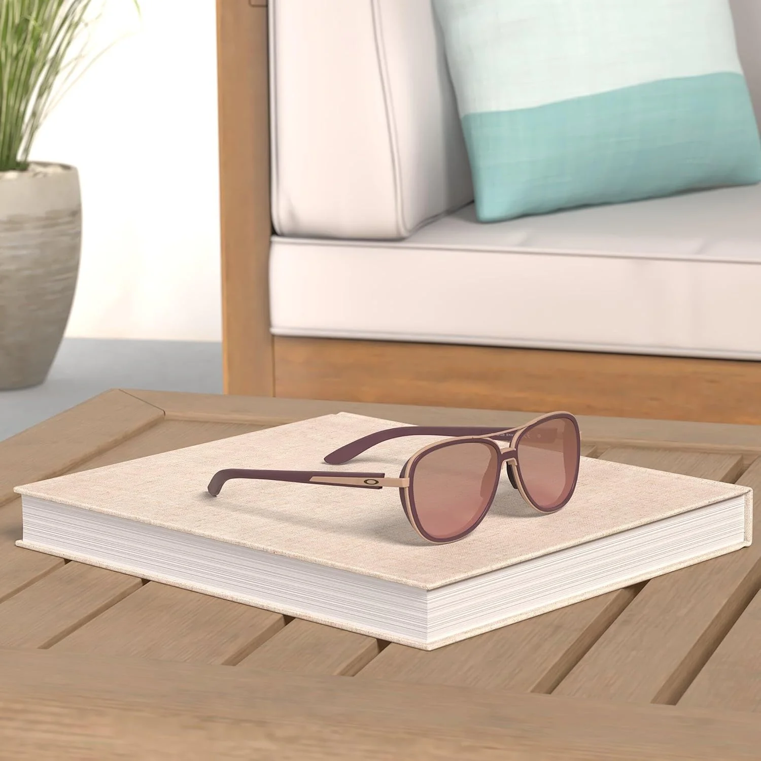 عینک آفتابی Oakley OO4129 Split Time به همراه بسته لوازم جانبی Vision Group