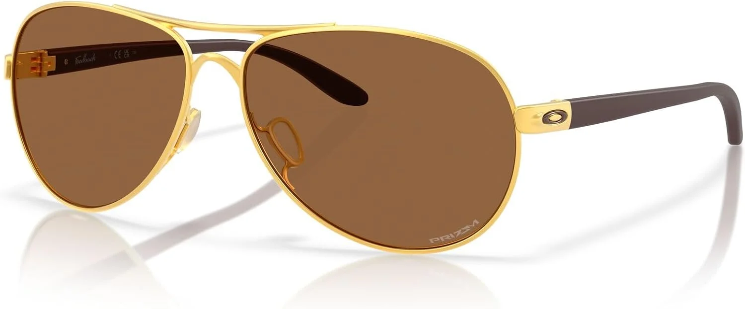 عینک آفتابی خلبانی زنانه Oakley مدل OO4079 Feedback، طلایی ساتن/برنز Prizm، 59 میلی متر عینک آفتابی خلبانی زنانه Oakley مدل OO4079 Feedback، طلایی ساتن/برنز Prizm، 59 میلی متر