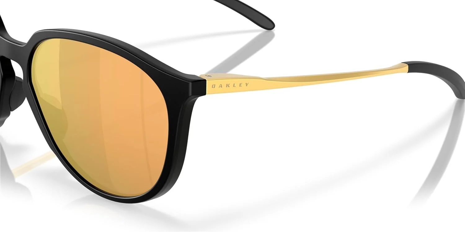 عینک آفتابی زنانه Oakley، فریم مشکی مات، لنزهای پلاریزه خاکستری Prizm، 57 میلی متر عینک آفتابی زنانه Oakley، فریم مشکی مات، لنزهای پلاریزه خاکستری Prizm، 57 میلی متر