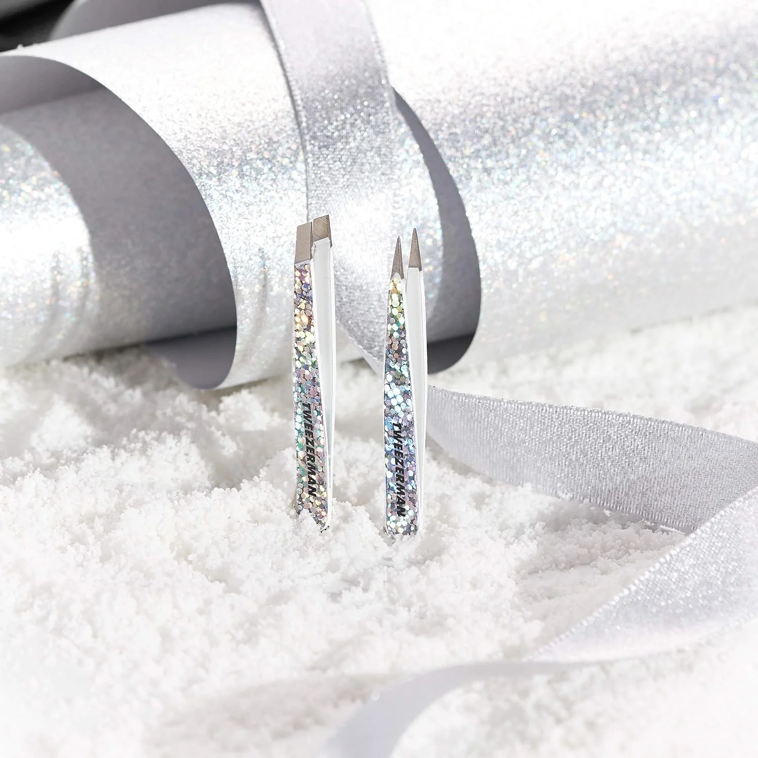 ست موچین مینی مورب و نوک تیز هالیگرافیک تویزرمن ست موچین مینی مورب و نوک تیز هالیگرافیک تویزرمن