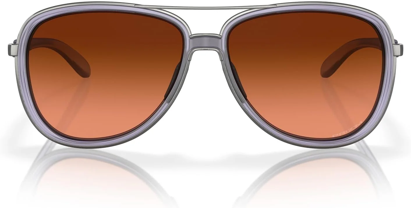 عینک آفتابی زنانه Oakley مدل 0OO4129 Split Time Squared، یاسی مات/ قهوه ای گرادیان Prizm