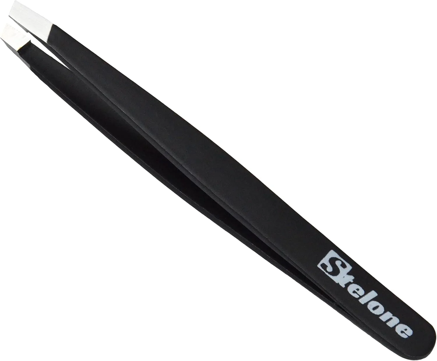 موچین ابرو Stelone - موچین ابرو نوک مورب حرفه ای استیل ضد زنگ برای زنان و مردان - دقت عالی در ابرو، موهای صورت و موهای زیر پوستی (مشکی) موچین ابرو Stelone - موچین ابرو نوک مورب حرفه ای استیل ضد زنگ برای زنان و مردان - دقت عالی در ابرو، موهای صورت و موهای زیر پوستی (مشکی)