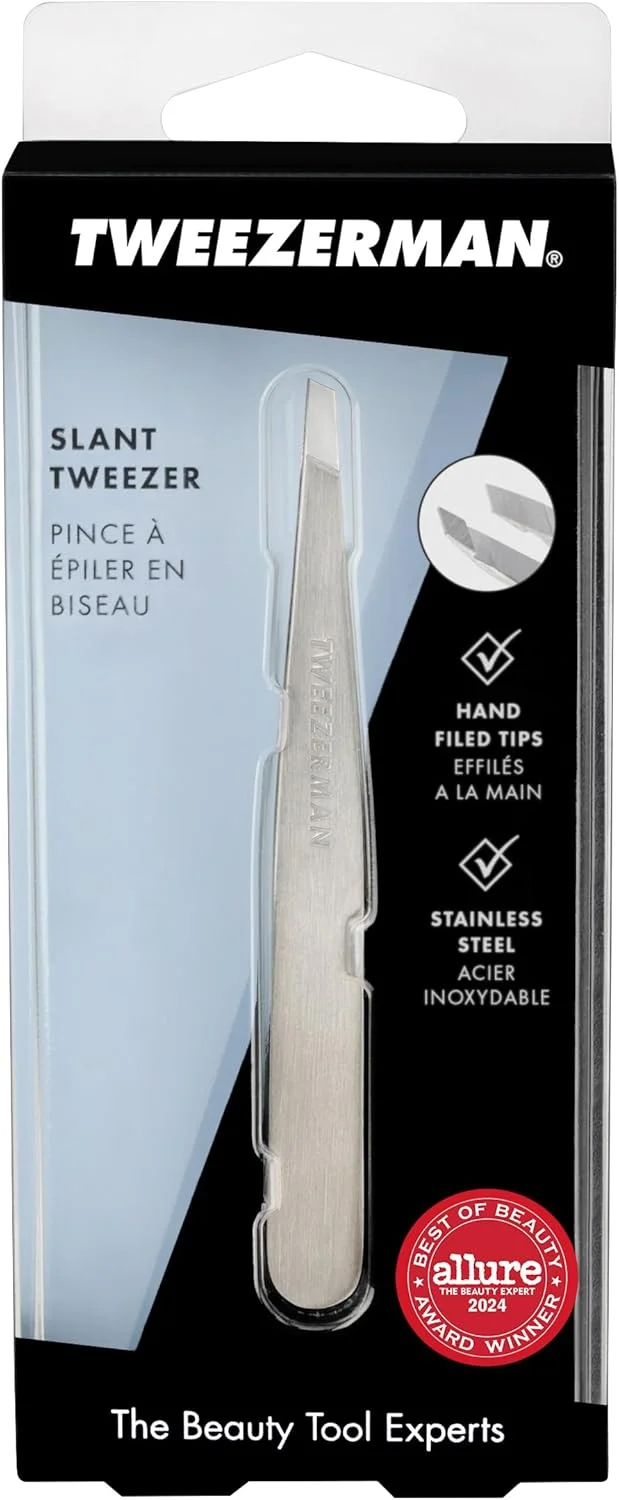 موچین نوک کج استیل ضد زنگ Tweezerman. نوک های سوهان کاری شده دستی و کاملاً تراز. نوک کج 25 درجه. کشش کالیبره شده، کنترل و دقت. موچین نوک کج استیل ضد زنگ Tweezerman. نوک های سوهان کاری شده دستی و کاملاً تراز. نوک کج 25 درجه. کشش کالیبره شده، کنترل و دقت.
