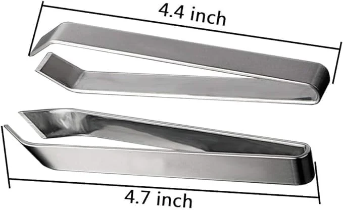 JIEOU 4 Pieces Fish Bone Tweezers Set - Stainless Steel Tongs, Fish Scale Scraper Removers, Flat and Slant Pliers for Chef Cooking Utensils, Sea Food, Beauty Tools JIEOU 4 Pieces Fish Bone Tweezers Set - Stainless Steel Tongs, Fish Scale Scraper Removers, Flat and Slant Pliers for Chef Cooking Utensils, Sea Food, Beauty Tools