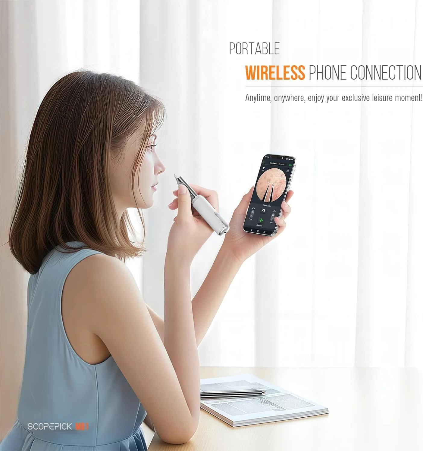 موچین جوش سرسیاه Scopepick با دوربین 1080p، دقت نهایی: موچین با دوربین - ایده آل برای کارهای ظریف! - موچین موهای زیر پوستی، موهای گوش (مشکی) موچین جوش سرسیاه Scopepick با دوربین 1080p، دقت نهایی: موچین با دوربین - ایده آل برای کارهای ظریف! - موچین موهای زیر پوستی، موهای گوش (مشکی)