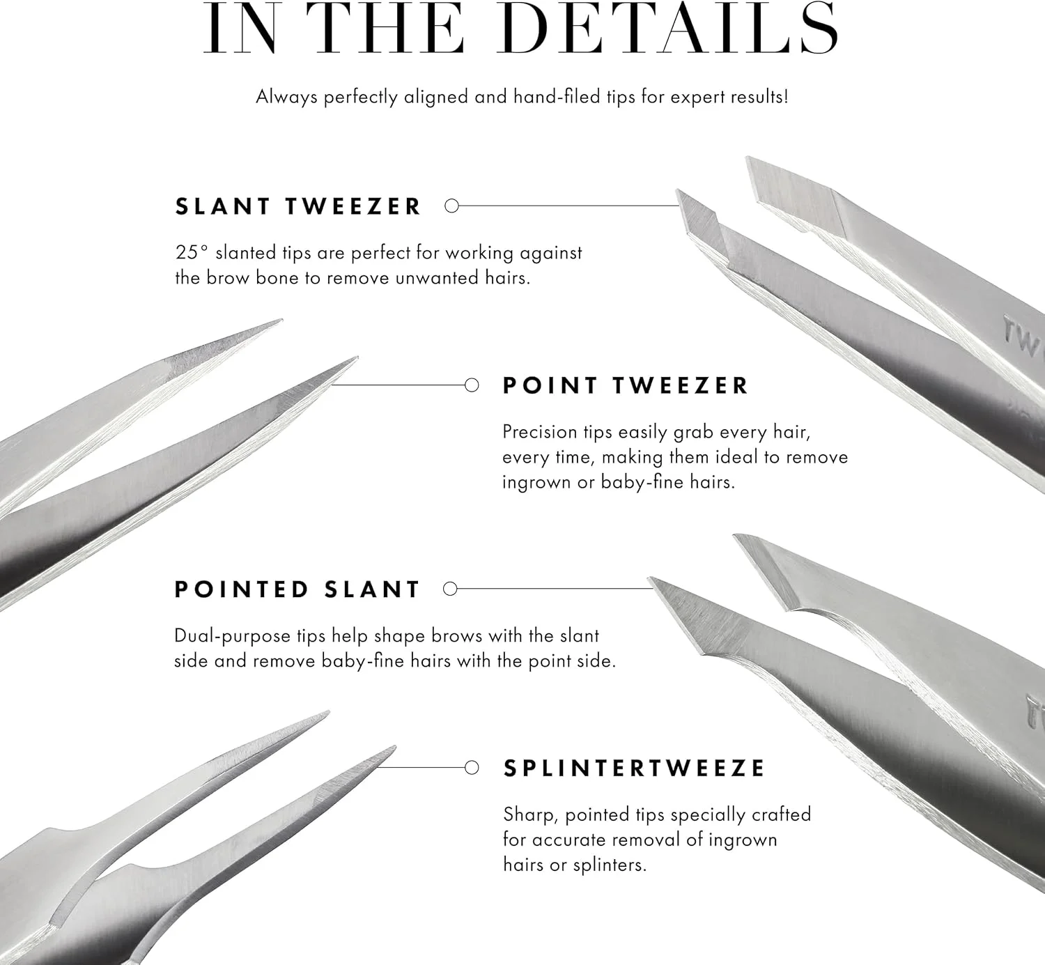 موچین انحصاری Tweezerman Amazon مدل Moon Dust Slant موچین انحصاری Tweezerman Amazon مدل Moon Dust Slant