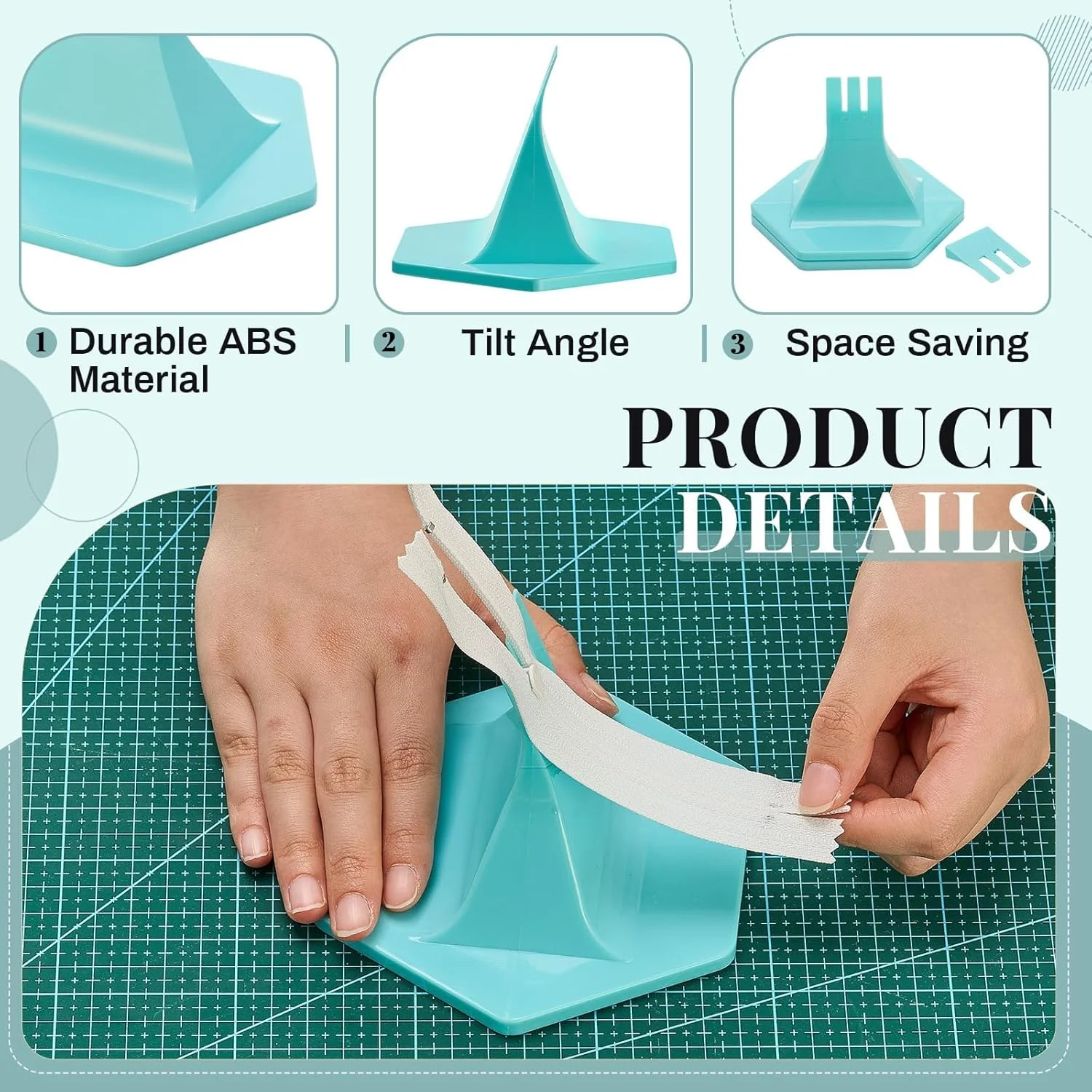 ست ابزار زیپ زن 2 عددی برای سرزیپ با 4 سایز #3#5#7#8، نصب کننده بادوام و آسان زیپ برای شلوار، لباس، ژاکت و تعمیر لباس (آبی)