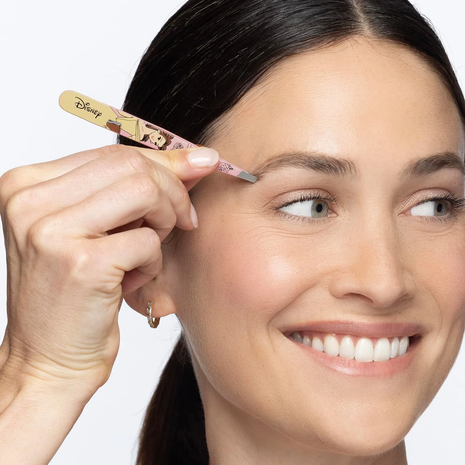 موچین نوک مورب Belle Tweezerman - موچین ابرو برای زنان و مردان