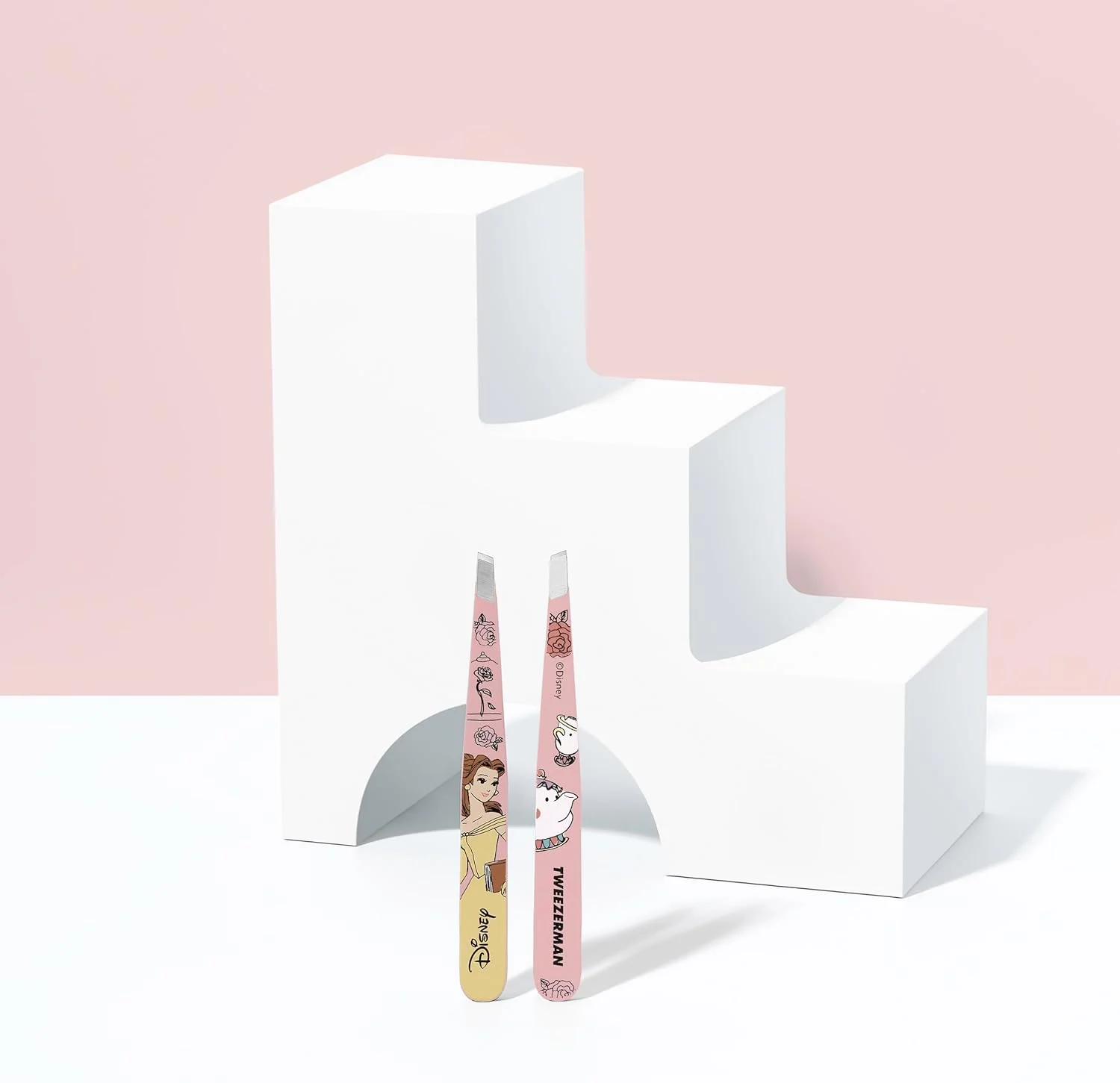 موچین نوک مورب Belle Tweezerman - موچین ابرو برای زنان و مردان