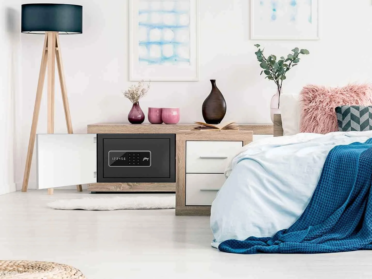 گاوصندوق خانگی 8 لیتری گودرج با سیستم قفل دیجیتال (Digi, Ebony)