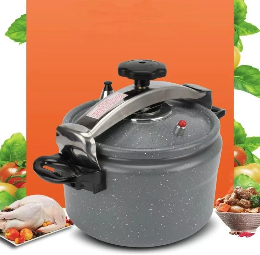 زودپز چندکاره آلومینیومی نچسب با کیفیت عالی برای پخت سریع غذاهای عربی - ظرفیت بزرگ، کارآمد، بادوام و با قابلیت تمیز کردن آسان مناسب برای غذاهای سنتی و مدرن (خاکستری/مشکی، 3 لیتر)