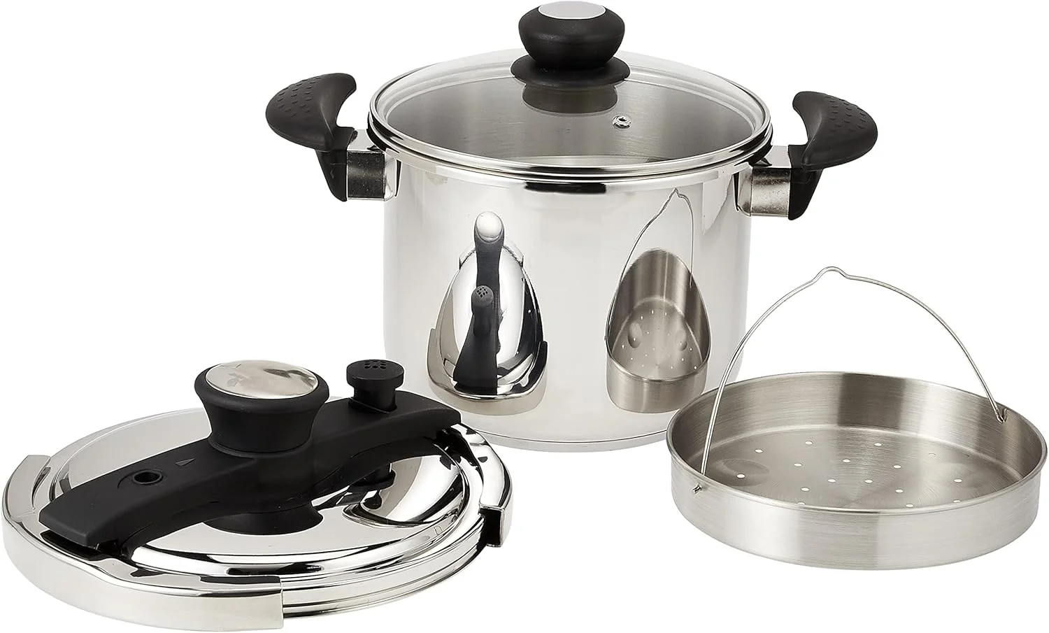 زودپز مایر مدل Meyer-QS-Pressure-Cooker-6-Liters-[MY53429] نقره ای