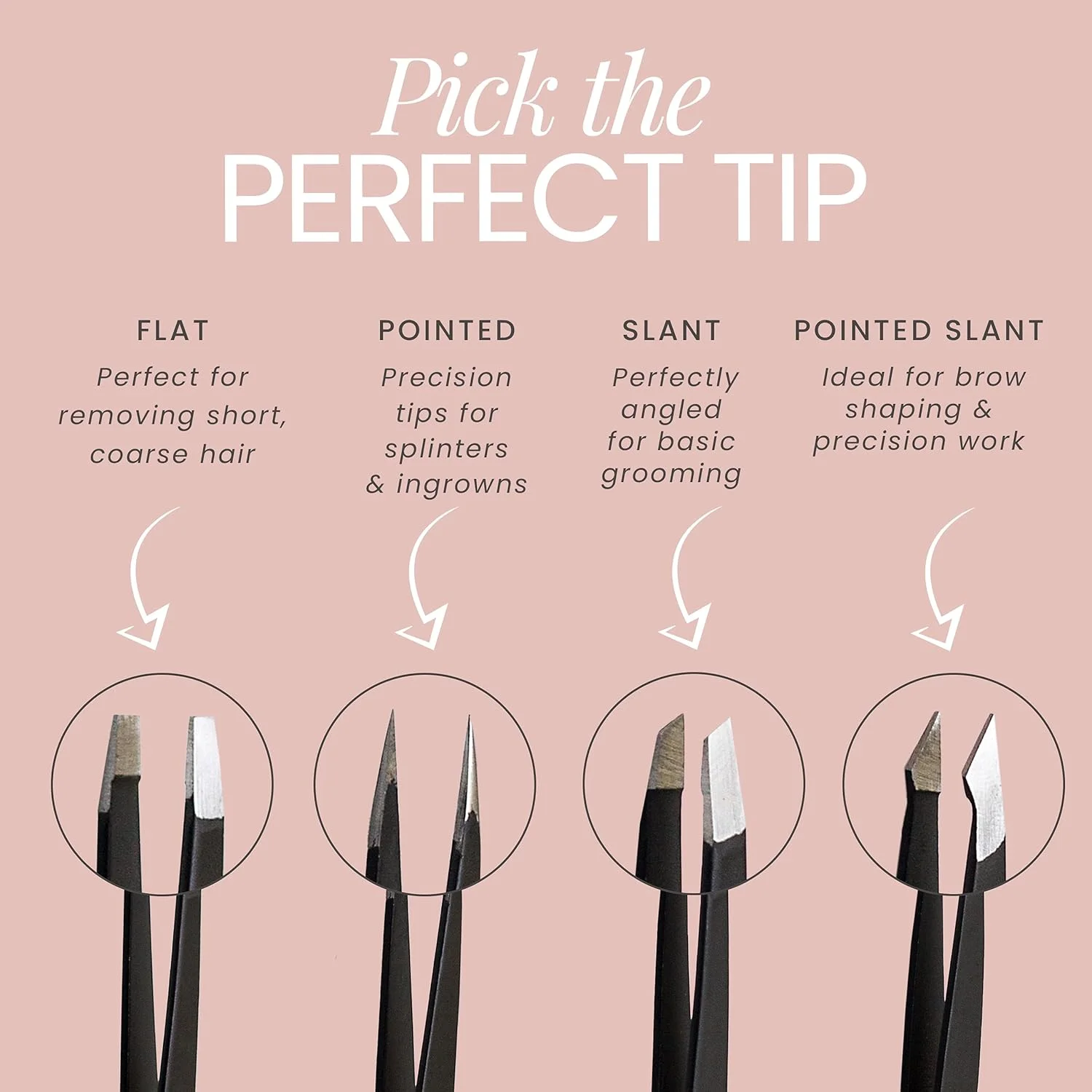 ست موچین 4 تکه Tweezer Guru - موچین ابرو نوک کج و نوک تیز استیل ضد زنگ - دقت عالی برای موهای صورت، موهای زیر پوستی، خرده چوب، جوش سرسیاه و حذف کنه (مشکی) ست موچین 4 تکه Tweezer Guru - موچین ابرو نوک کج و نوک تیز استیل ضد زنگ - دقت عالی برای موهای صورت، موهای زیر پوستی، خرده چوب، جوش سرسیاه و حذف کنه (مشکی)