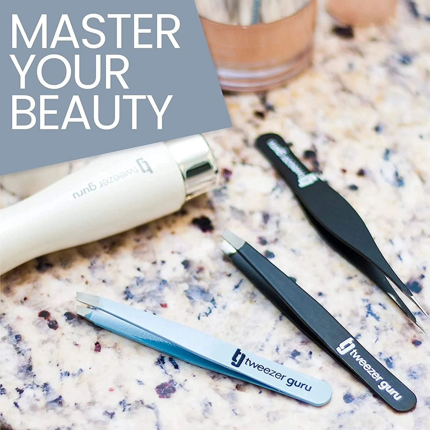 موچین ابرو توییزر گورو برای موهای صورت زنان و مردان - موچین ابرو نوک تیز و دقیق برای از بین بردن موهای زیر پوستی، جوش های سرسیاه و خرده چوب (2 عدد آبی آسمانی) موچین ابرو توییزر گورو برای موهای صورت زنان و مردان - موچین ابرو نوک تیز و دقیق برای از بین بردن موهای زیر پوستی، جوش های سرسیاه و خرده چوب (2 عدد آبی آسمانی)