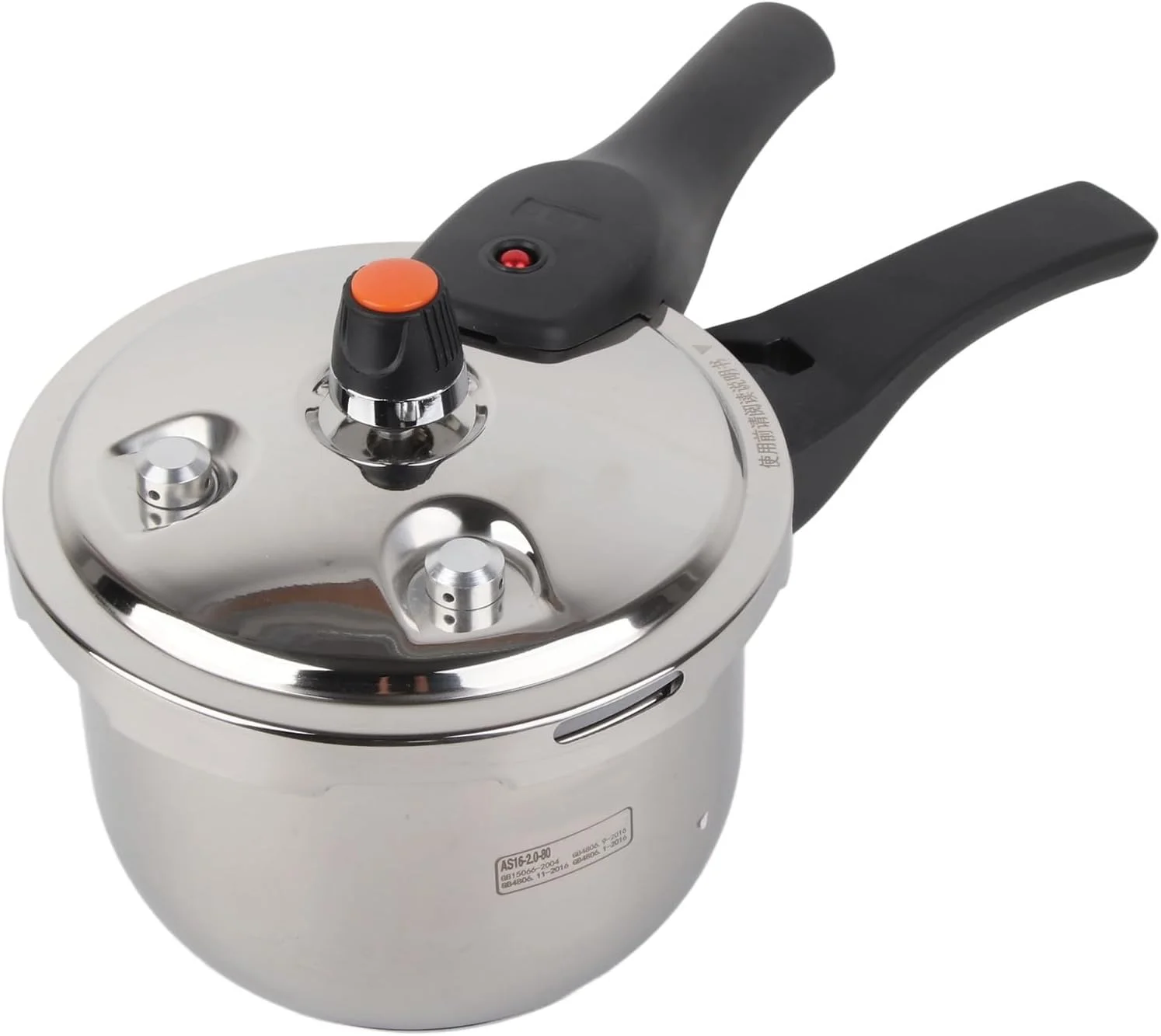 زودپز Luocute، زودپز استیل ضد زنگ با پوشش نچسب برای پخت سوپ، فرنی و غلات (۵ لیتر)