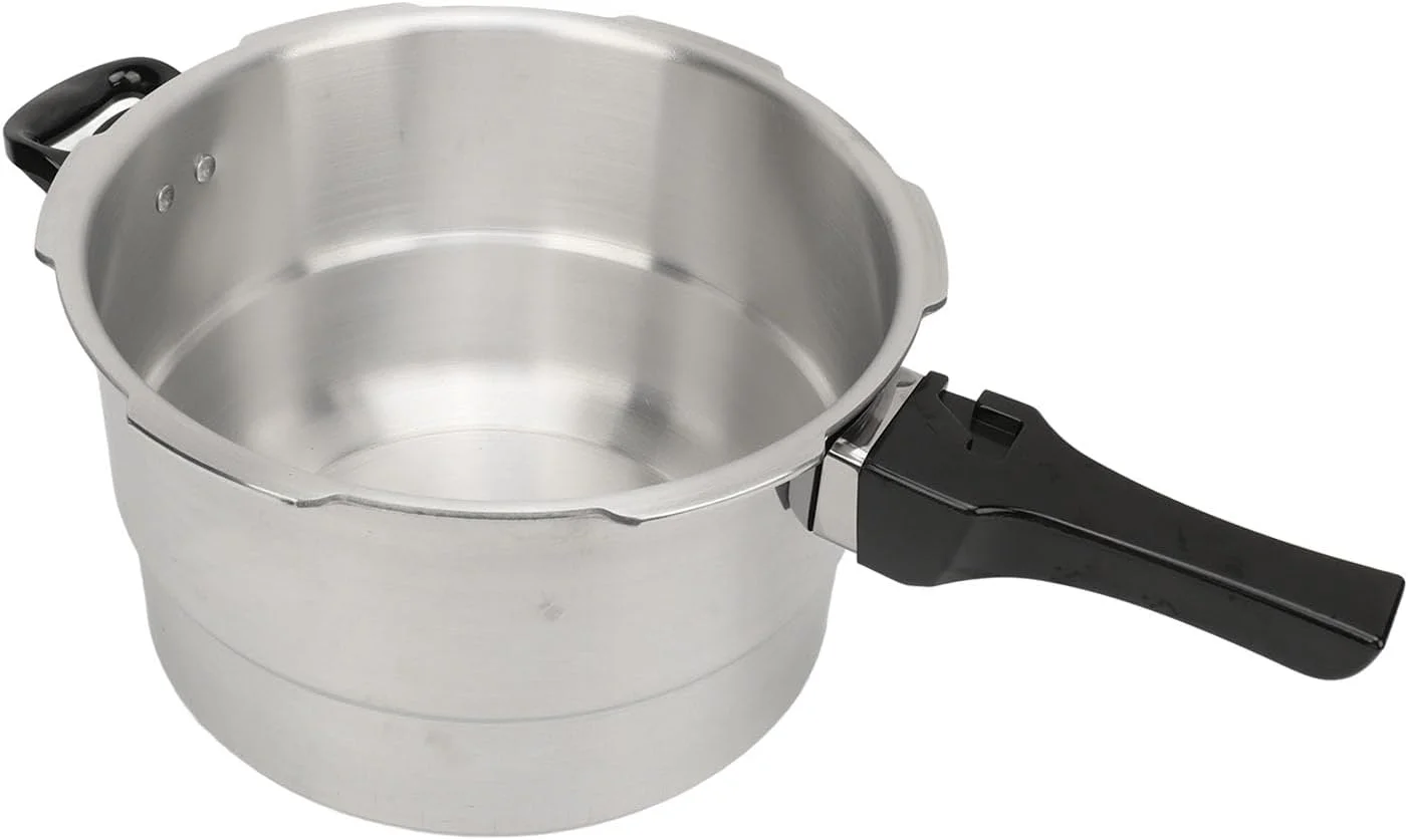 زودپز آلومینیومی Luqeeg، پخت سریع و توزیع یکنواخت حرارت، قابل استفاده روی اجاق القایی و آتش مستقیم، قابلمه پخت سریع فوری، زودپز برای کنسرو کردن