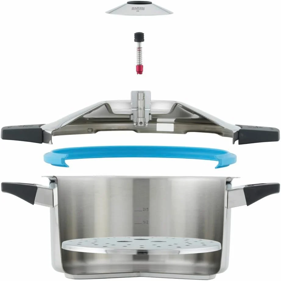 زودپز استیل هتل Kuhn Rikon Duromatic با دستگیره های جانبی، 12 لیتر / 28 سانتی متر زودپز استیل هتل Kuhn Rikon Duromatic با دستگیره های جانبی، 12 لیتر / 28 سانتی متر